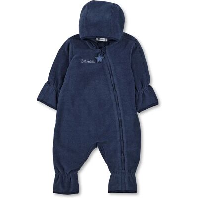 Combinaison bébé Sterntaler - Bleu foncé, Modèle 80, Doux fleece Combinaison bébé Sterntaler - Bleu foncé, Modèle 80, Doux fleece