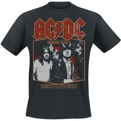 AC/DC Highway To Hell Tour '79 Lyhythihainen T-paita - T-Paita AC/DC Highway To Hell Tour '79 Lyhythihainen T-paita - T-Paita
