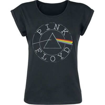 Pink Floyd Logo Circle T-Shirt Kurzarm - Reguläre Passform Pink Floyd Logo Circle T-Shirt Kurzarm - Reguläre Passform