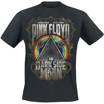 Pink Floyd Dark Side - Gold Leaves - T-Shirt - S-XXL Pink Floyd Dark Side - Gold Leaves - T-Shirt - S-XXL