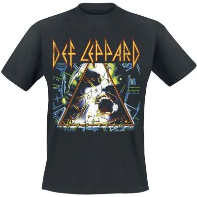 T-Shirt Manches Courtes Def Leppard Hysteria - M à XXL - Homme - noir - Publicité T-Shirt Manches Courtes Def Leppard Hysteria - M à XXL - Homme - noir - Publicité