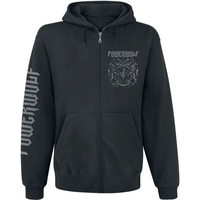 Powerwolf Crest Hoodie - Metal Is Religion - Herren - Schwarz Powerwolf Crest Hoodie - Metal Is Religion - Herren - Schwarz
