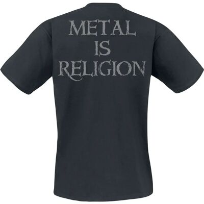 Powerwolf Crest Metal Is Religion - Kortærmet T-shirt - Sort Powerwolf Crest Metal Is Religion - Kortærmet T-shirt - Sort