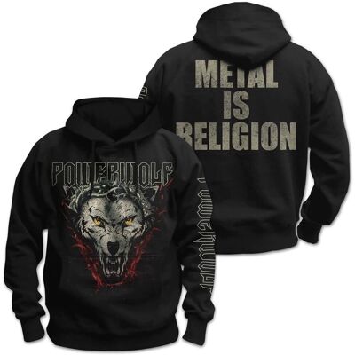 Powerwolf - Metal Is Religion - Schwarzer Kapuzenpullover Powerwolf - Metal Is Religion - Schwarzer Kapuzenpullover