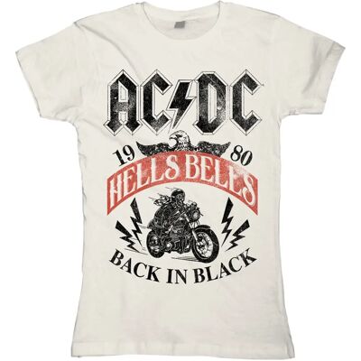 AC/DC Hells Bells T-paita - Lyhythihainen - Nainen - Panna - T-paita AC/DC Hells Bells T-paita - Lyhythihainen - Nainen - Panna - T-paita