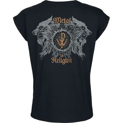 Powerwolf Kurzarm T-Shirt - Crest Wolves - S bis XXL - Damen - Schwarz Powerwolf Kurzarm T-Shirt - Crest Wolves - S bis XXL - Damen - Schwarz