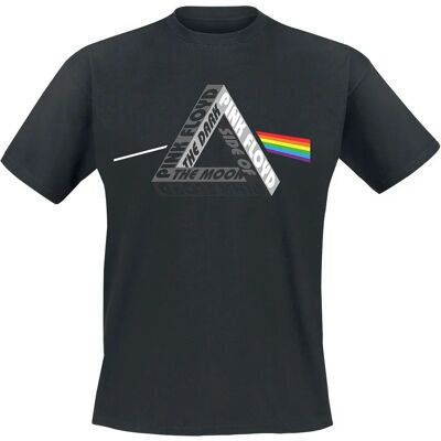 Pink Floyd Escher Schwarzes T-Shirt - Kurzarm Pink Floyd Escher Schwarzes T-Shirt - Kurzarm