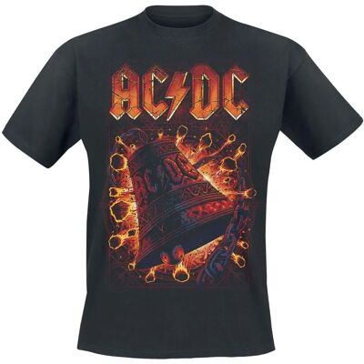 AC/DC Hells Bells Räjähdys Musta T-Paita - Miehet AC/DC Hells Bells Räjähdys Musta T-Paita - Miehet