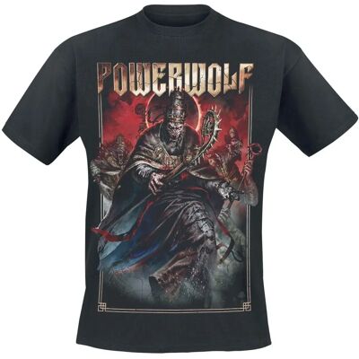 Powerwolf Blood Of The Saints Kurzarm T-Shirt - Herren - Schwarz Powerwolf Blood Of The Saints Kurzarm T-Shirt - Herren - Schwarz