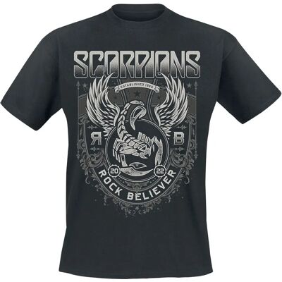 Scorpions L Kortermet - Rock Believer Ornamenter - T-Skjorte Scorpions L Kortermet - Rock Believer Ornamenter - T-Skjorte