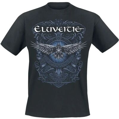 Eluveitie Dark Raven Bio-Baumwolle Kurzarm T-Shirt - Unisex Eluveitie Dark Raven Bio-Baumwolle Kurzarm T-Shirt - Unisex