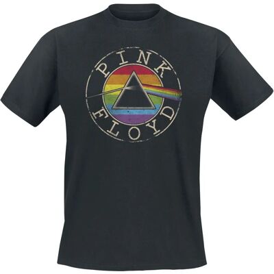 Pink Floyd Regenbogen Logo Kurzarm T-Shirt - Herren Pink Floyd Regenbogen Logo Kurzarm T-Shirt - Herren