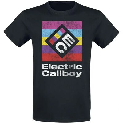 T-Shirt Logo Carré Electric Callboy - Manches Courtes - Noir - Coupe Standard - T-Shirt - Publicité T-Shirt Logo Carré Electric Callboy - Manches Courtes - Noir - Coupe Standard - T-Shirt - Publicité