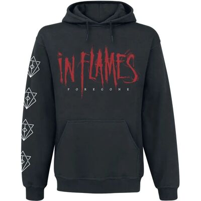 In Flames Foregone Musta huppari - Miesten In Flames Foregone Musta huppari - Miesten