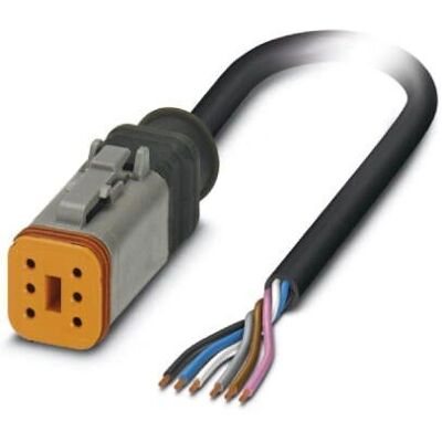 Phoenix Contact 1415029 Sensor-/Aktor-Kabel - 10m, 6P, Schwarz/Grau Phoenix Contact 1415029 Sensor-/Aktor-Kabel - 10m, 6P, Schwarz/Grau