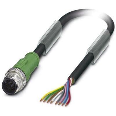 Phoenix Contact 1415718 Sensor/Actuator Kabel - 8-polig, 5m, Sort Phoenix Contact 1415718 Sensor/Actuator Kabel - 8-polig, 5m, Sort
