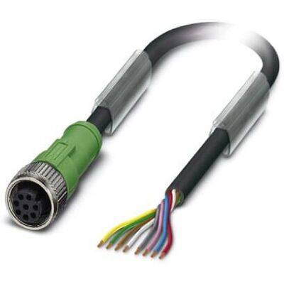 Phoenix Contact 1415726 Sensor/Actuator-kabel - 8-polig, 5m, Svart Phoenix Contact 1415726 Sensor/Actuator-kabel - 8-polig, 5m, Svart