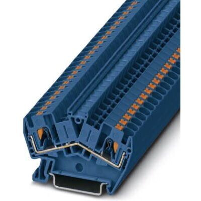 Phoenix Contact PTS 4 BU Klemmenblock - Push-In Blau Phoenix Contact PTS 4 BU Klemmenblock - Push-In Blau