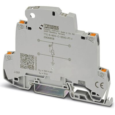 Phoenix Contact Überspannungsschutz - DIN-Schiene, 150 V, 2.5kA Phoenix Contact Überspannungsschutz - DIN-Schiene, 150 V, 2.5kA