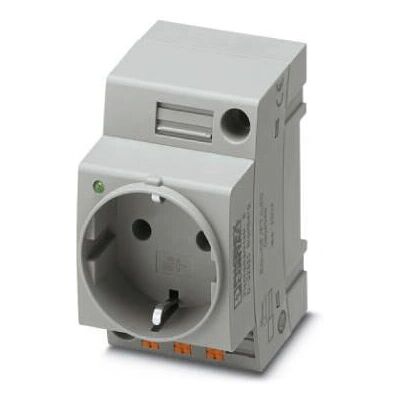 Phoenix Contact EO-CF/PT/LED Grau - Steckdose, 250 V, 16A, DIN-Schienenmontage Phoenix Contact EO-CF/PT/LED Grau - Steckdose, 250 V, 16A, DIN-Schienenmontage