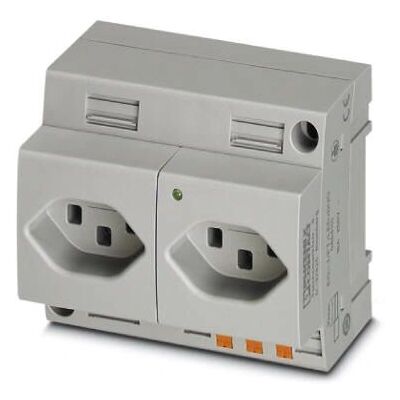 Phoenix Contact EO-J/PT/LED/DUO - Doppelsteckdose IP20 - Elektro-Steckdose Phoenix Contact EO-J/PT/LED/DUO - Doppelsteckdose IP20 - Elektro-Steckdose