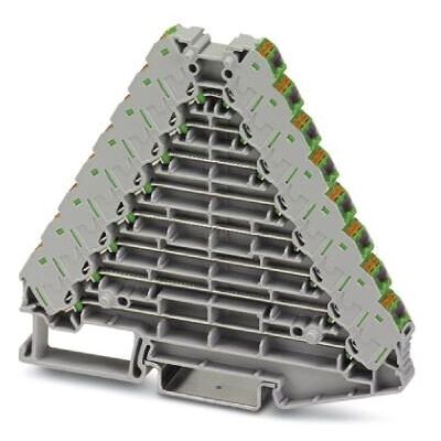 Phoenix Contact PTRV 8 /GN 32 Anschlussklemme - 8-polig, Grau Phoenix Contact PTRV 8 /GN 32 Anschlussklemme - 8-polig, Grau