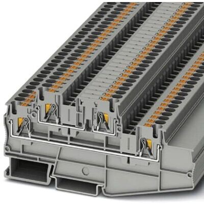 Phoenix Contact PT 4-L/L Terminal Block - 4 Poles, Grey Phoenix Contact PT 4-L/L Terminal Block - 4 Poles, Grey