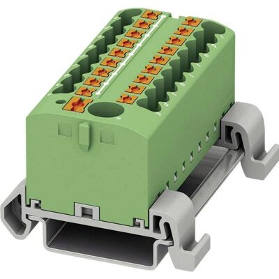Phoenix Contact PTFIX 6/18X2 - Distributionsblock - Grön, 56 mm Phoenix Contact PTFIX 6/18X2 - Distributionsblock - Grön, 56 mm