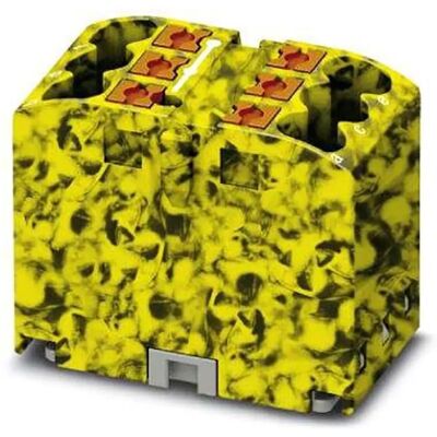 Phoenix Contact 3273284 Bloque de distribución - Amarillo y negro Phoenix Contact 3273284 Bloque de distribución - Amarillo y negro