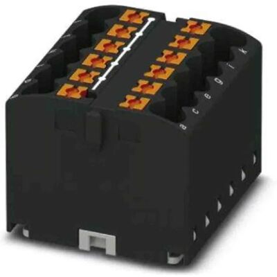 Phoenix Contact PTFIX Distribution Block - 12x2.5mm², Black - Electrical Accessory Phoenix Contact PTFIX Distribution Block - 12x2.5mm², Black - Electrical Accessory