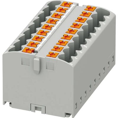 Phoenix Contact PTFIX Distribution Block - 18 Points, Grey Phoenix Contact PTFIX Distribution Block - 18 Points, Grey
