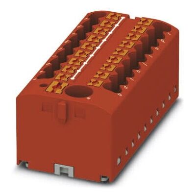 Terminal de conexión Phoenix Contact PTFIX 6/18X2,5 RD - 19 contactos, 500V, Rojo Terminal de conexión Phoenix Contact PTFIX 6/18X2,5 RD - 19 contactos, 500V, Rojo