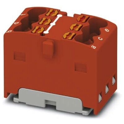 Phoenix Contact 3002765 Fördelarblock - Push-in, 6 poler, Röd Phoenix Contact 3002765 Fördelarblock - Push-in, 6 poler, Röd