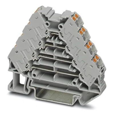 Phoenix Contact PTRV 4 /GY 16-Kanal Terminalblock - DIN-Schiene Phoenix Contact PTRV 4 /GY 16-Kanal Terminalblock - DIN-Schiene