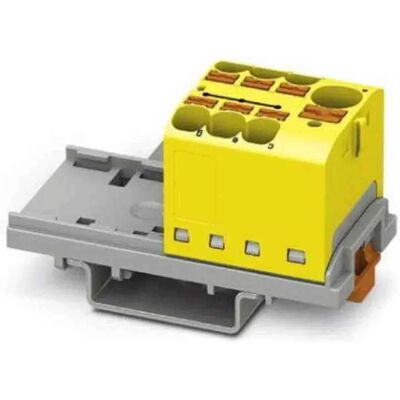 Phoenix PTFIX 10/6X4-NS35 YE - Bloc de distribution - 7 ports - Publicité Phoenix PTFIX 10/6X4-NS35 YE - Bloc de distribution - 7 ports - Publicité