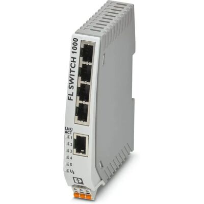 Phoenix Contact Industriell Ethernet Switch 1005N - 5 portar, montering på DIN-skena Phoenix Contact Industriell Ethernet Switch 1005N - 5 portar, montering på DIN-skena