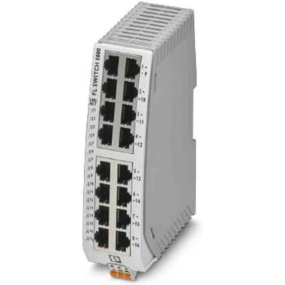 Phoenix Contact FL SWITCH 1016N Ethernet Switch - Industrial, 16 Ports Phoenix Contact FL SWITCH 1016N Ethernet Switch - Industrial, 16 Ports