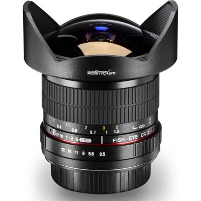 Walimex pro 8 mm 1:3.5 Fish-Eye II - Objektiv Walimex pro 8 mm 1:3.5 Fish-Eye II - Objektiv