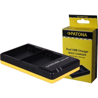 Caricabatterie doppio Patona EN-EL15 - Caricatore di batterie Caricabatterie doppio Patona EN-EL15 - Caricatore di batterie