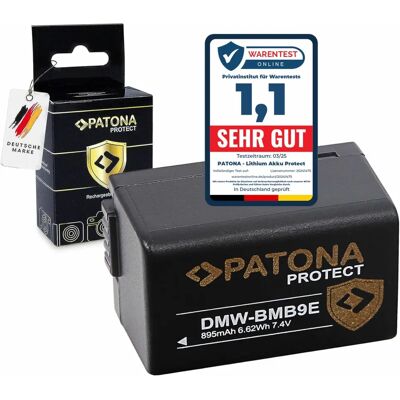 Bateria PATONA DMW-BMB9 - Resistente ao calor - Bateria Bateria PATONA DMW-BMB9 - Resistente ao calor - Bateria