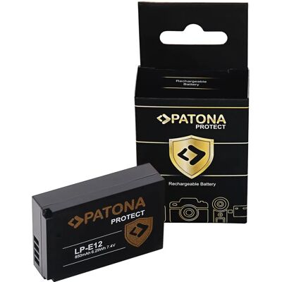 Batterie Patona LP-E12 pour Canon - Résistante au feu, 850mAh - Publicité Batterie Patona LP-E12 pour Canon - Résistante au feu, 850mAh - Publicité