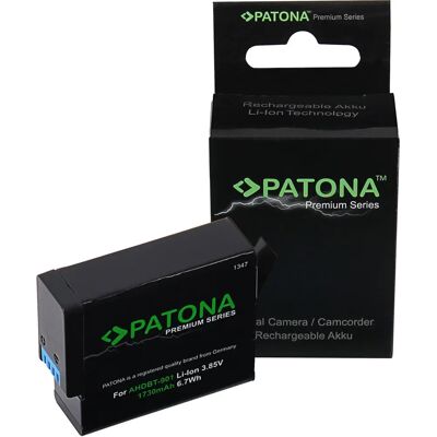 Baterie Patona pro GoPro - 1730mAh - Kompatibilní s Hero 9-12 Baterie Patona pro GoPro - 1730mAh - Kompatibilní s Hero 9-12