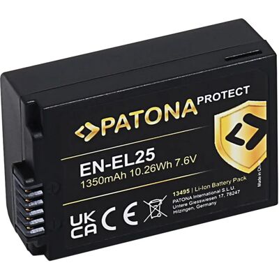 Baterie fotoaparátu Patona EN-EL25 - Li-Ion 1350mAh Baterie fotoaparátu Patona EN-EL25 - Li-Ion 1350mAh