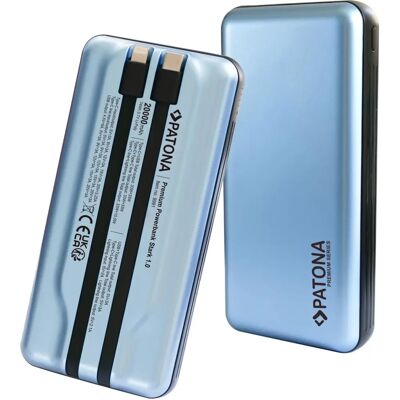 Patona Powerbank Stark 1.0 20,000mAh USB-C Lightning - Batterie portable - Publicité Patona Powerbank Stark 1.0 20,000mAh USB-C Lightning - Batterie portable - Publicité