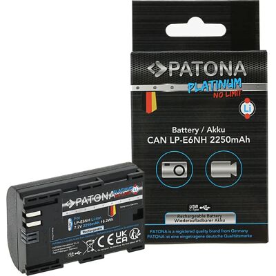 Patona Canon LP-E6NH Akku - USB-C 2400mAh Patona Canon LP-E6NH Akku - USB-C 2400mAh