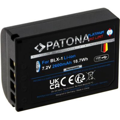 PATONA Olympus OM-1 Lithium-Ion Akkumulátor - 2600mAh PATONA Olympus OM-1 Lithium-Ion Akkumulátor - 2600mAh