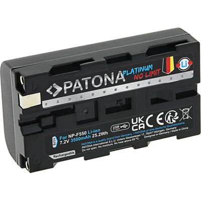 Patona Lithium-Ion Akkumulátor Sony NP-F550 - Kamera - 3350mAh Patona Lithium-Ion Akkumulátor Sony NP-F550 - Kamera - 3350mAh