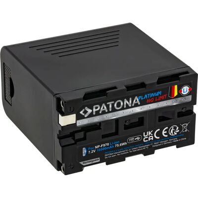 Patona NP-F970 Kameraakku - 10500mAh Lithium-Ion Patona NP-F970 Kameraakku - 10500mAh Lithium-Ion