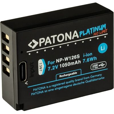 Patona NP-W126S Lithium-Ion Kameraakku - Kameratyp Patona NP-W126S Lithium-Ion Kameraakku - Kameratyp