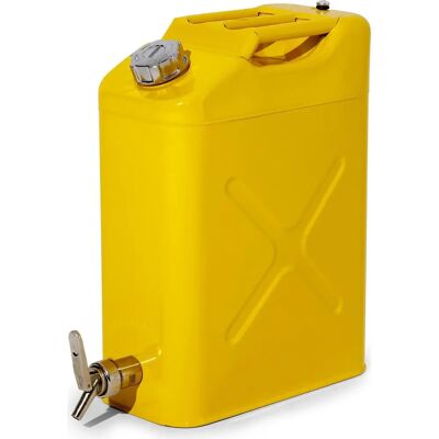 FALCON Sicherheitskanister - 20 l, Gelb, Stahl, Gefahrstoffbehälter FALCON Sicherheitskanister - 20 l, Gelb, Stahl, Gefahrstoffbehälter